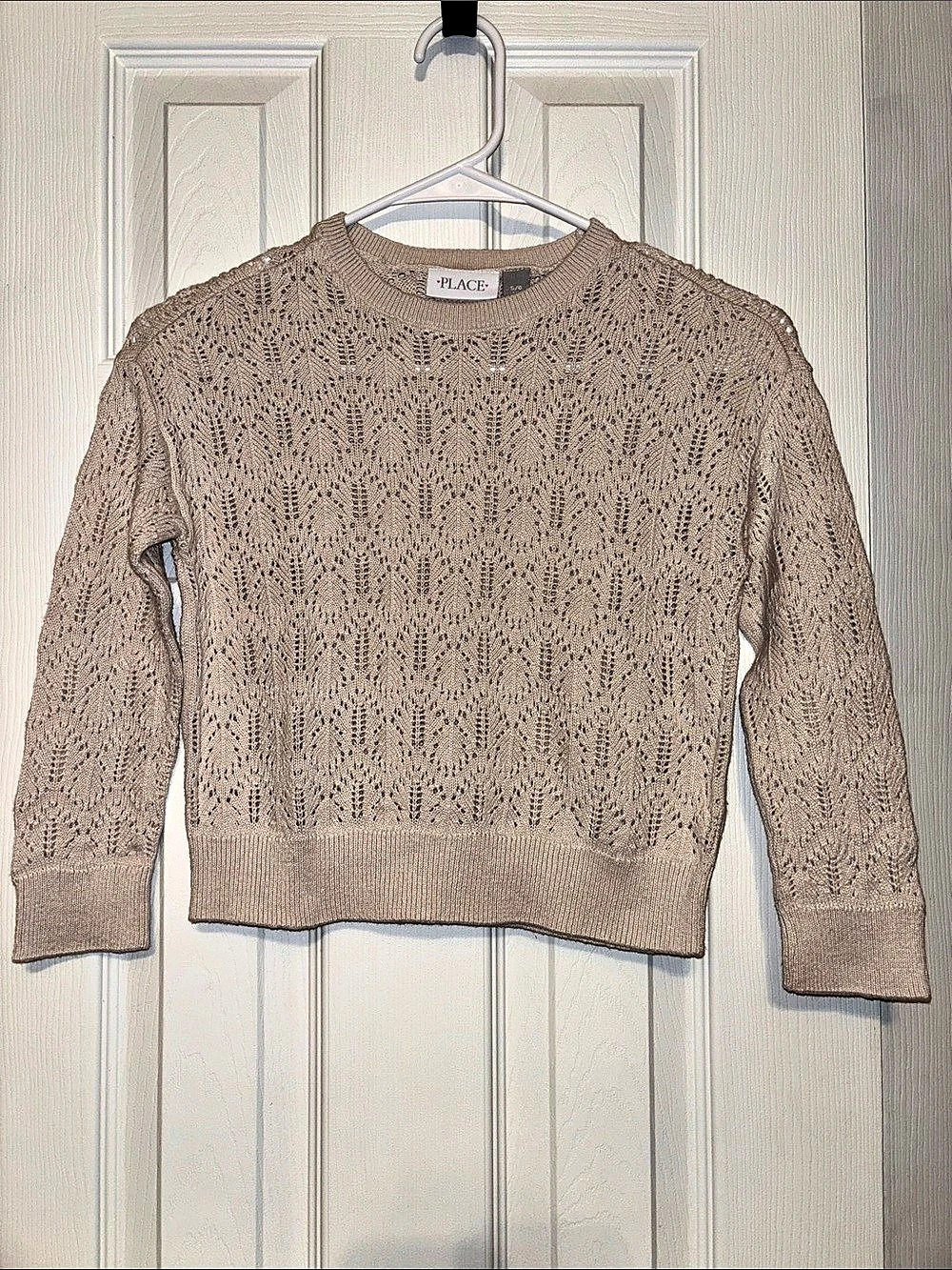 The Children’s Place Cream Knit Sweater